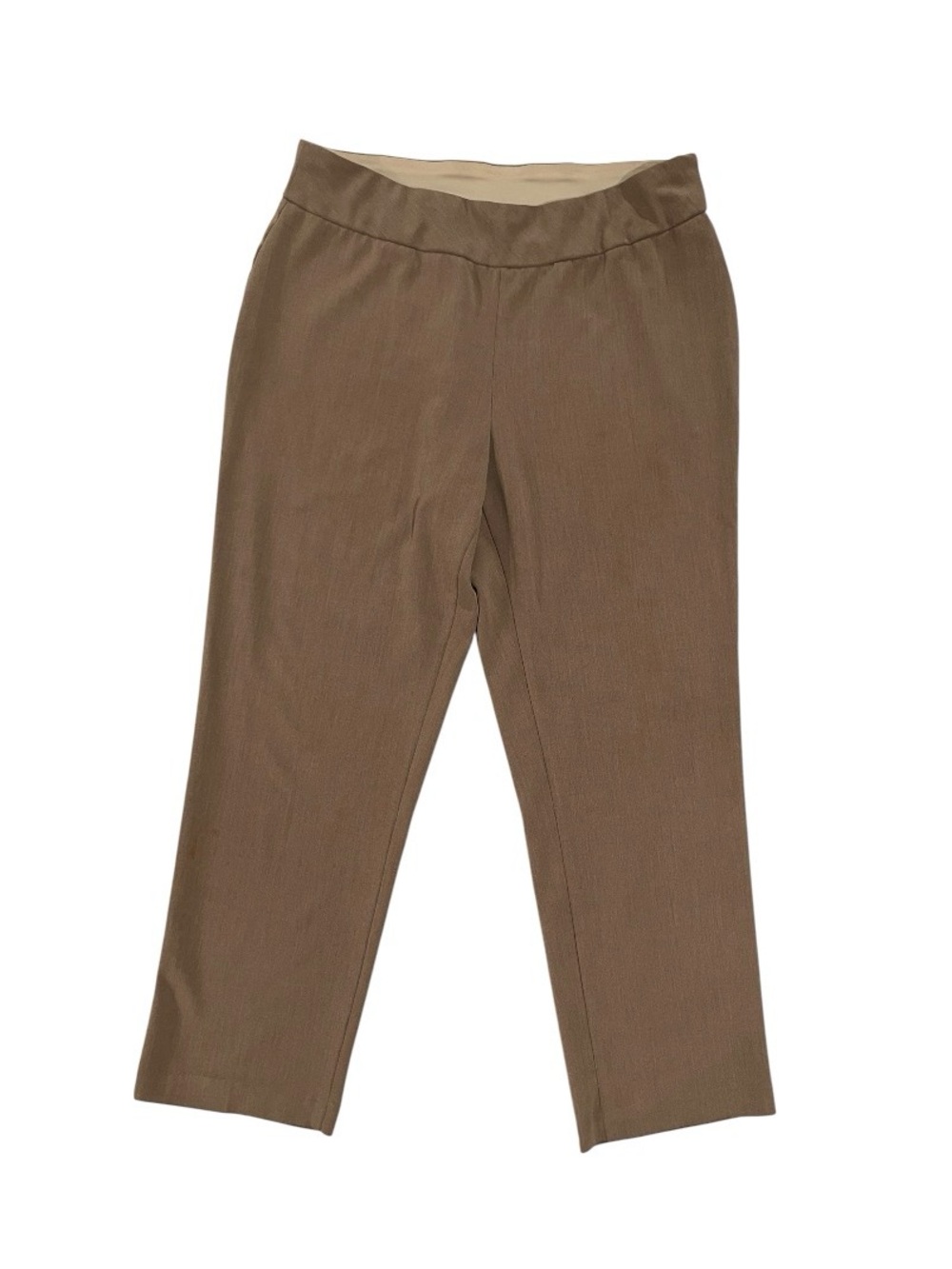 Investments Women’s Taupe Straight-Leg Pull-On Pants